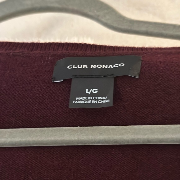 Club Monaco Wool Alpaca Blend Red Sweater Dress L - Picture 2 of 3